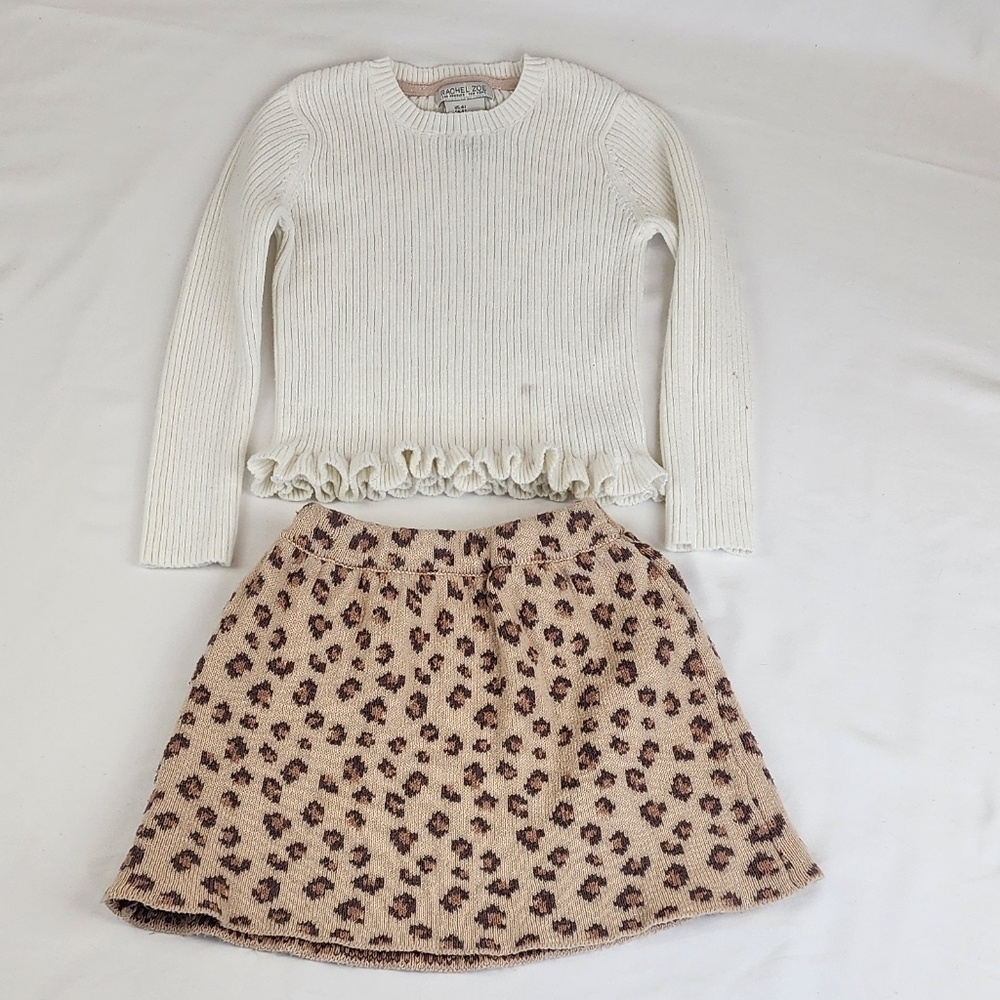Rachel Zoe Long Sleeve Sweater Skirt Set